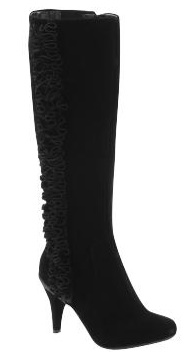 Black Ruffle Boots