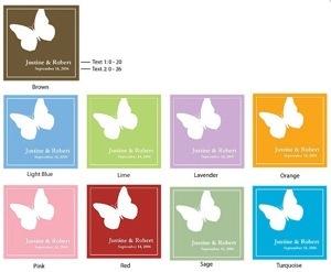 label butterfly