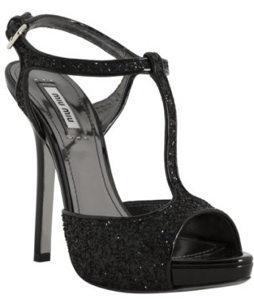 Black Sparkle Pumps