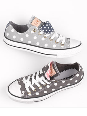 comme des garçons converse polka dot