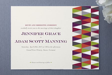 patterned invitations