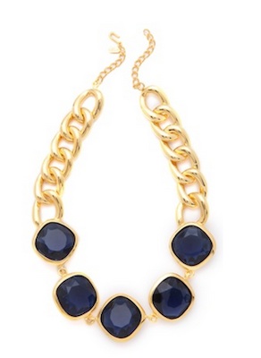 Kenneth Jay Lane Stone Station Necklace