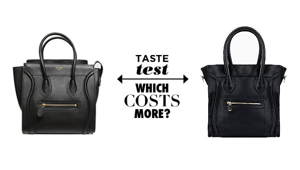 sac luggage celine - Celine Micro Black Leather Luggage Bag Tote | On The Go Structured ...