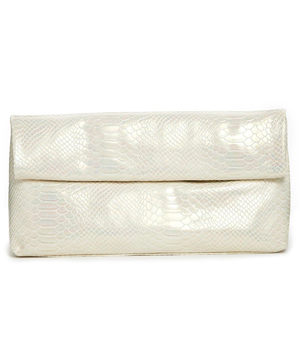 bag pearlised clutch finish paper shefinds