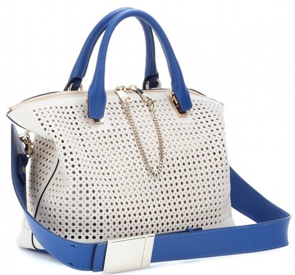 Cameron Diaz White Bag | CHLO medium perforated \u0026#39;Baylee\u0026#39; tote  