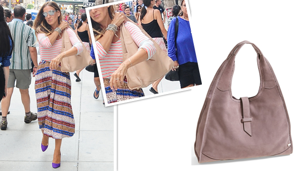 Sarah Jessica Parker Bag | SJP New Yorker Suede Hobo Bag  