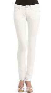 white skinny jeggings