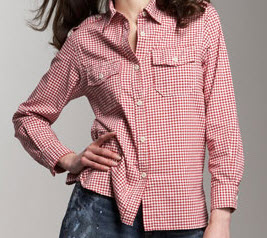 gingham school shirt