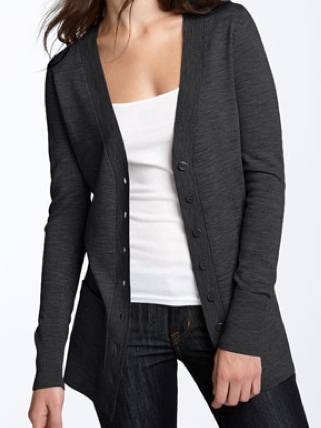 Gray Boyfriend Cardigan