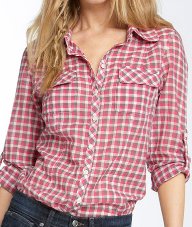 gingham school shirt