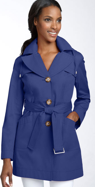 blue trench