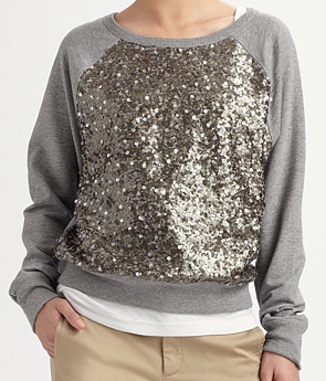 sequin sweatshirt women's