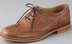 women's wing tipped oxfords