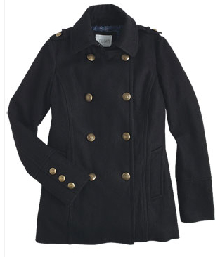 Black Pea Coat Buttons - Coat Nj