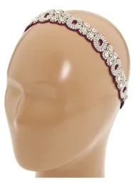 Ken Paves Clear Crystal Embellished Headband