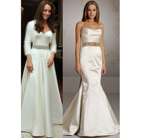 Kate Middleton Reception | Kate Middleton McQueen Dress | Royal Wedding Reception - SHEfinds