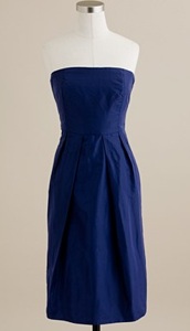 j crew strapless bridesmaid dress