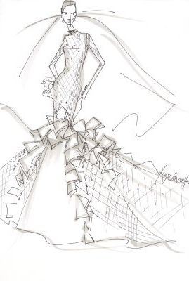 JUST IN: Our Favorite Bridal Designers Sketch Anne Hathaway’s Wedding Dress