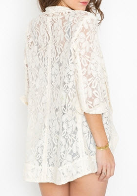 cream lace jacket