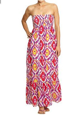 old navy strapless maxi dress