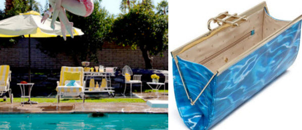 kate spade pool clutch