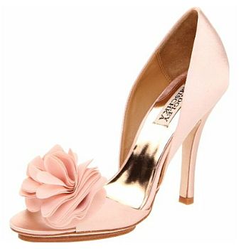 Badgley Mischka Pumps | Designer Wedding Shoes | Satin Bridal Heels