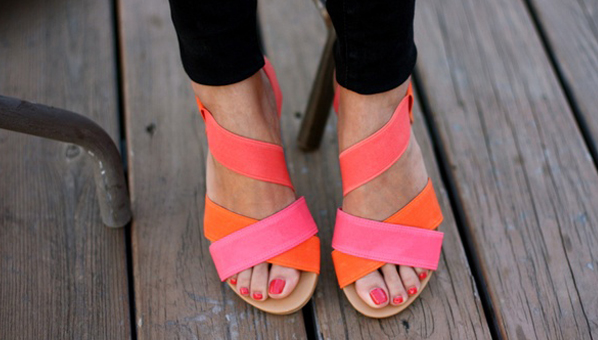 Neon Sandals | Best Summer Sandals | Colorblock Sandals