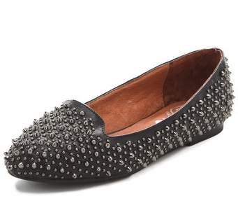 jeffrey campbell studded loafers