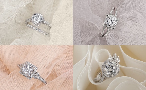 monique lhuillier hexagon baguette diamond engagement ring