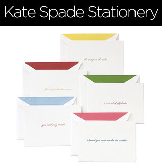 gifts crane spade stationery kate