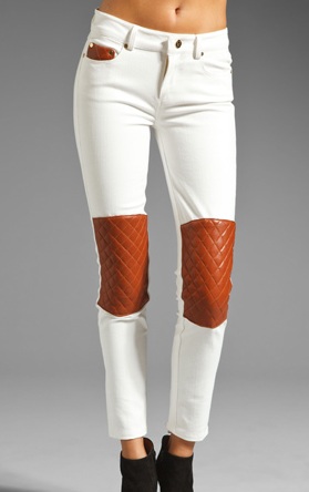 leather patch pants