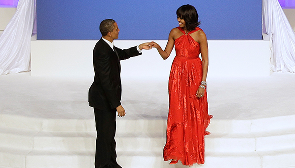 Michelle Obama Inaugural Ball Dress | Michelle Obama Red Jason Wu dress