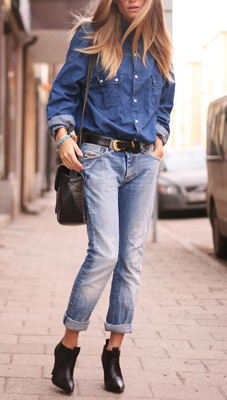 How To Wear Denim On Denim | Canadian Tuxedos | How To Wear Chambray ...