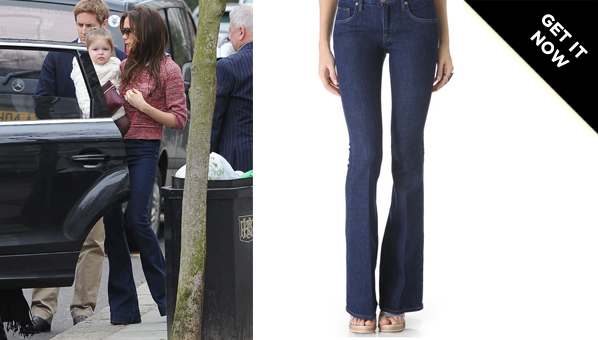 victoria beckham flared trousers
