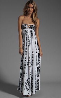 summer bandeau maxi dress