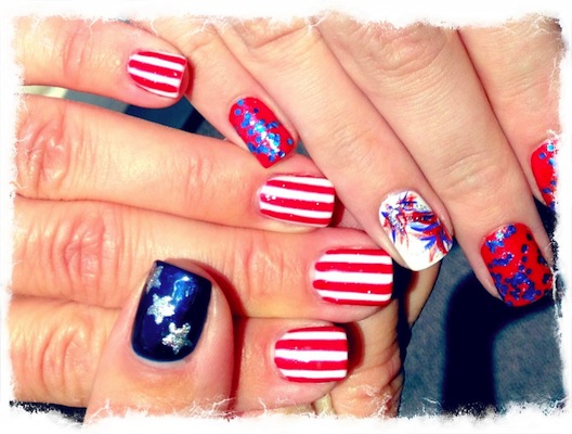 July 4th Nail Art | 4th Of July Nail Art | Best Patriotic Nail Art ...