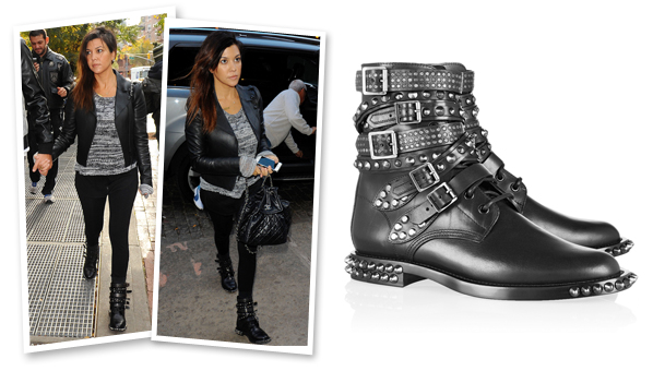 Kourtney Kardashian Moto Boots | Saint 