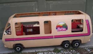 vintage barbie bus