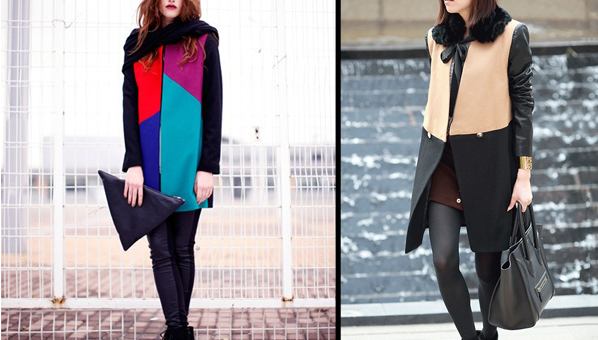 color block winter coats