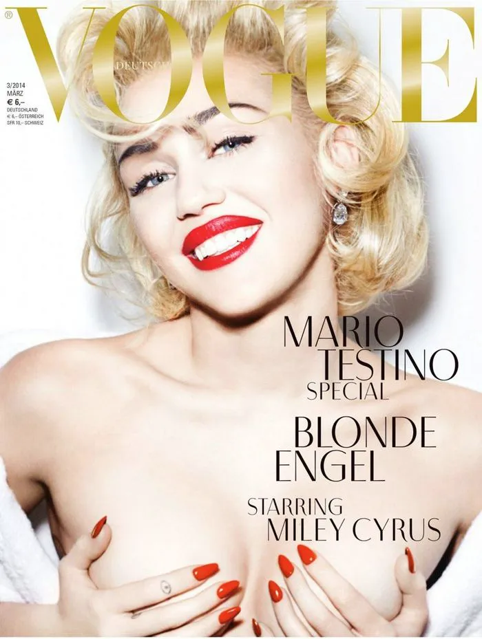 Miley Cyrus Topless German Vogue