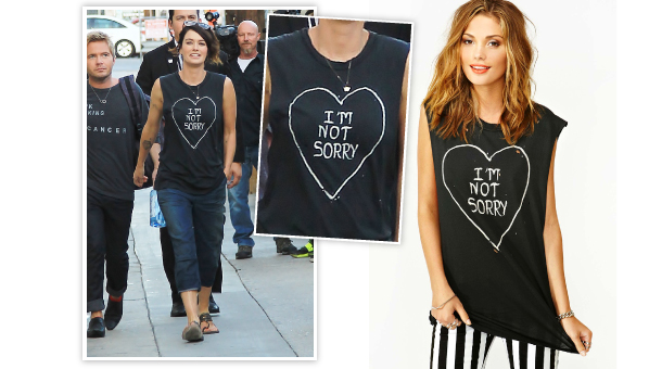 Lena Headey Im Not Sorry Tee | Im Not Sorry Muscle Tee - SHEfinds