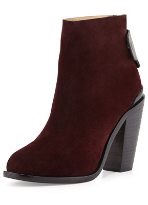 Taylor Swift Burgundy Booties | Rag Bone Kerr Nubuck Ankle Boots