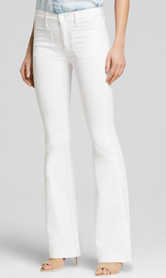 michael kors white flare jeans
