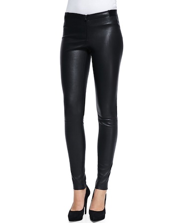 Margot Robbie Leather Pants | Alice Olivia Leather Leggings - SHEfinds
