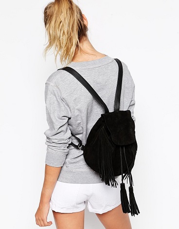 fringe mini backpack