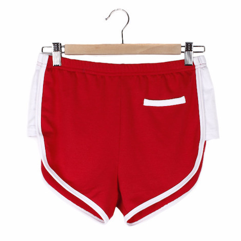 CAMP Collection Roller Girl Contrast Shorts - Red - Sale: 40% Off, Shorts, Casual