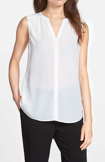 sleeveless blouse for interview