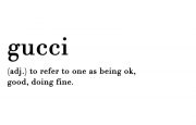 meaning of gucci in english