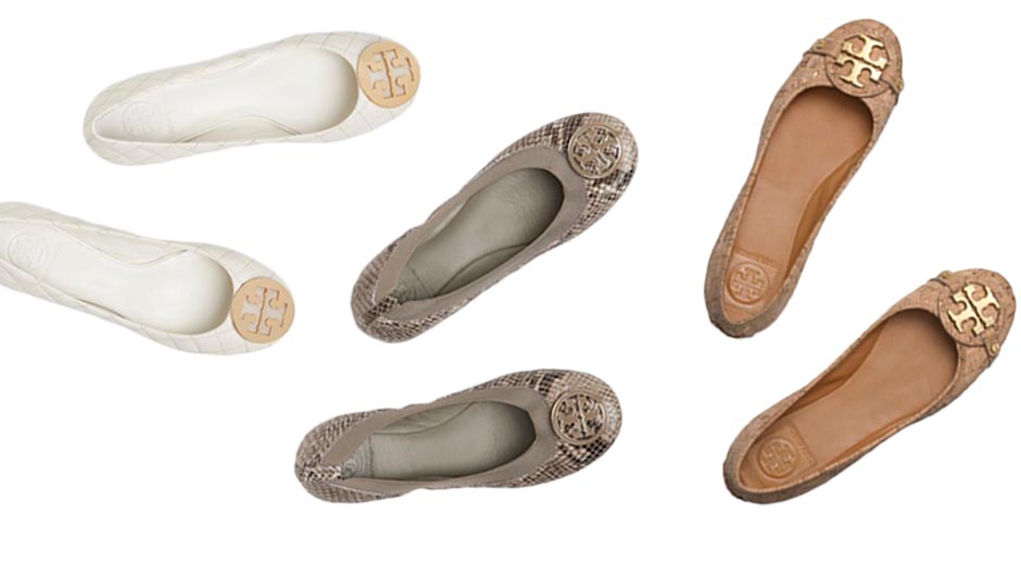 tory burch flat shoes sale