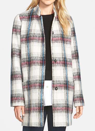 kenneth cole new york plaid coat